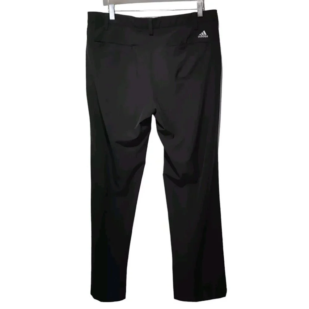 Adidas Solid Black Golf Pants Men's Size 34X30